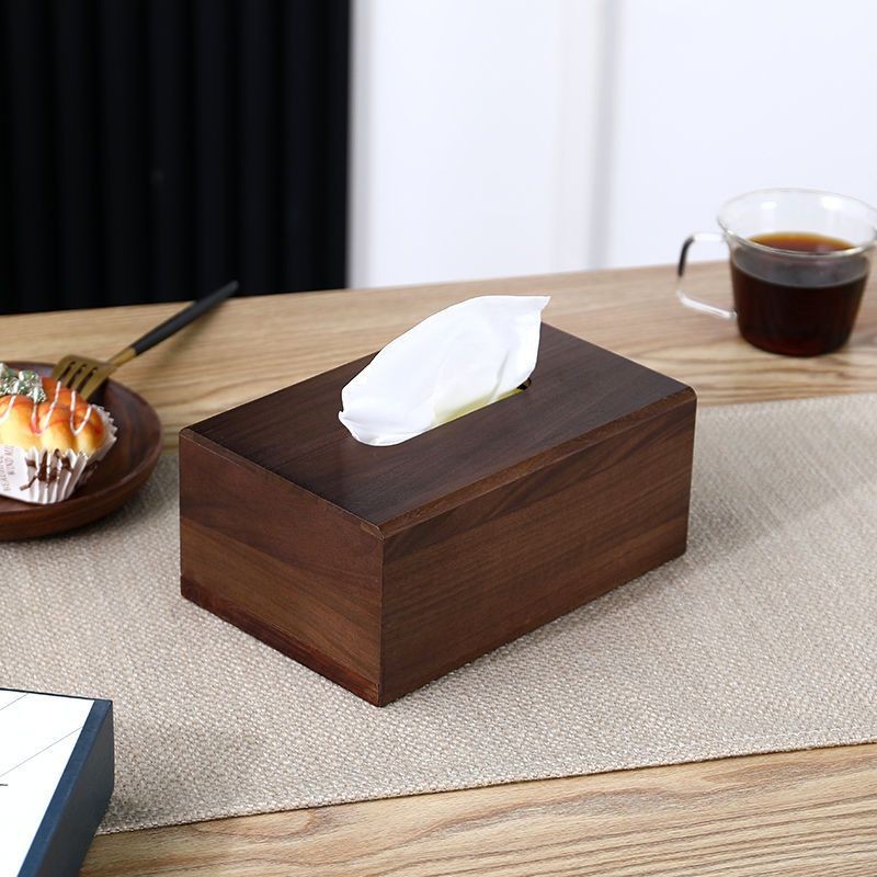 1PC-Nordic-Handmade-Wooden-Tissue-Box-Black-Walnut-Wood-Tissue-Box-Rectangular-Paper-Drawer-2