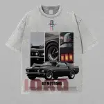 Classic 1969 GT Mustang Graphic Shirt Vintage American Muscle Car Tee Retro Motorsport Apparel Old School Pony Car Gear Graphic Wash Tee