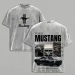 1964 Ford Mustang Graphic Shirt Classic Muscle Car Streetwear Tee Vintage American Legend Gear Retro Ford Pony Apparel Graphic Wash Tee